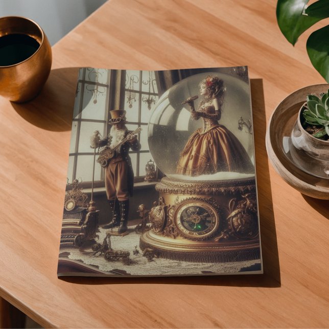 Papier Mousseline Steampunk Victorian Music Snow Globe (Créateur téléchargé)