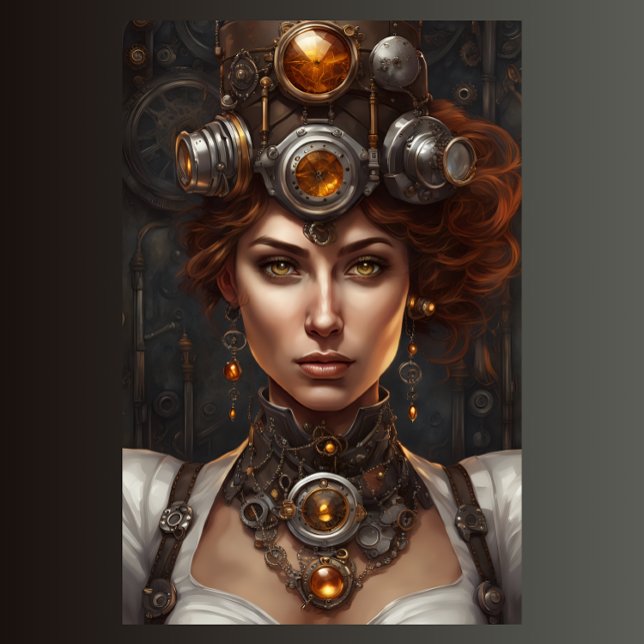 Papier Mousseline Steampunk Wild wild West Woman decoupage v3 (Créateur téléchargé)