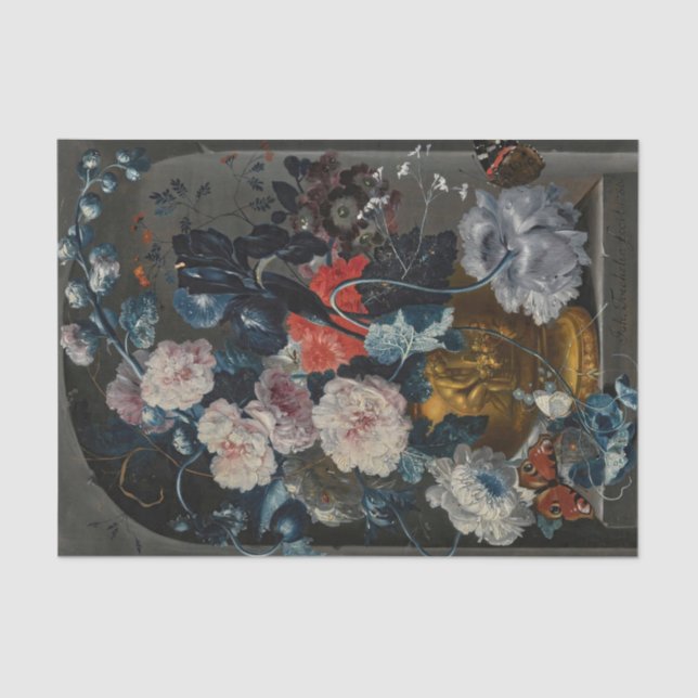 Papier Mousseline Still Life par Johann Baptist Drechsler (Recto)