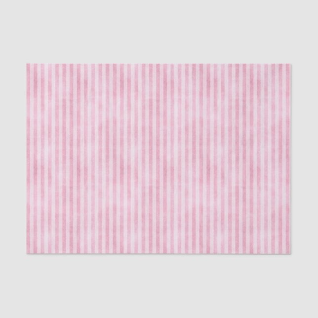 Papier Mousseline Stipes roses déprimées (Recto)