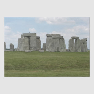 Papier Mousseline Stonehenge Angleterre dans un jour nuageux.