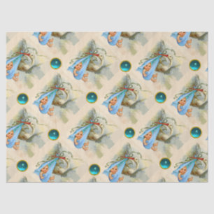 PAPIER MOUSSELINE STORK BOY BABY SHOWER BLEU GEMSTONES