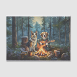 Papier Mousseline Storybook Campfire Dogs, Musique de plein air