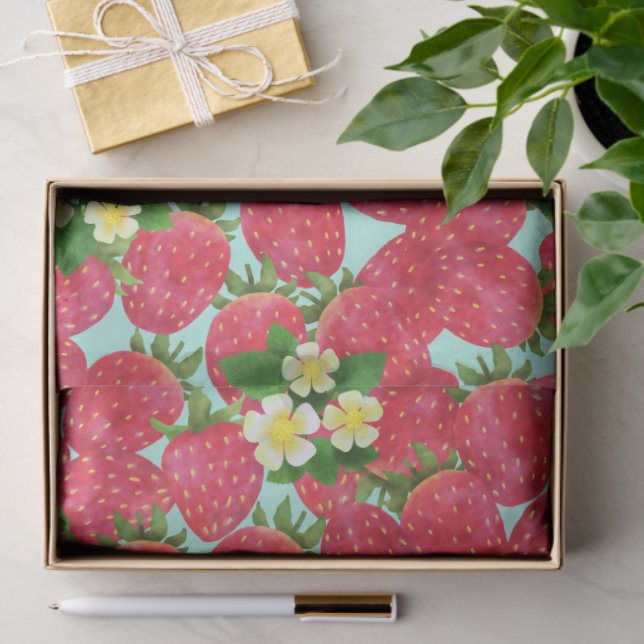 Papier Mousseline Strawberry  (Cadeau)