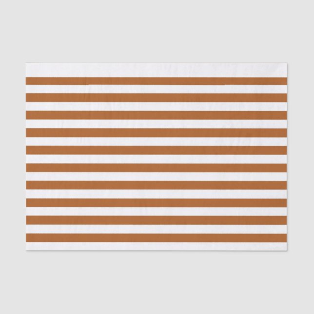 Papier Mousseline Stripes orange et blanc (Recto)