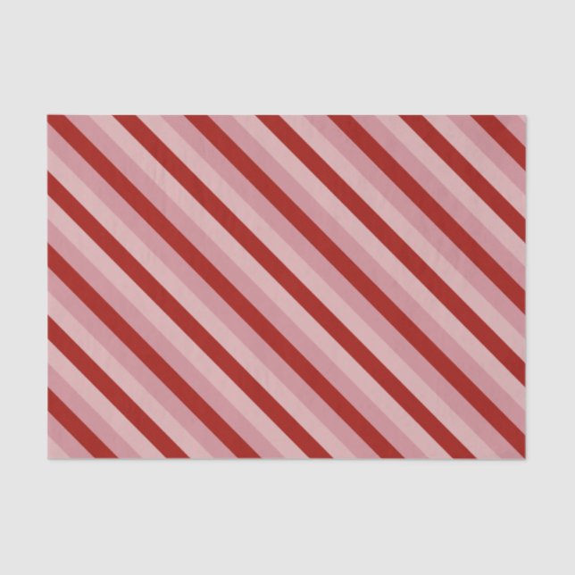Papier Mousseline Stripes Valentine personnalisables (Recto)