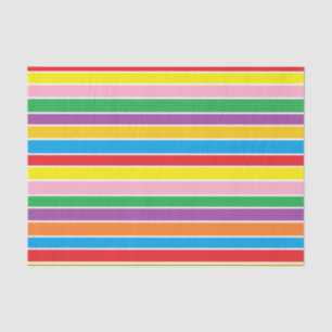 Papier Mousseline Stripey audacieux multicolore