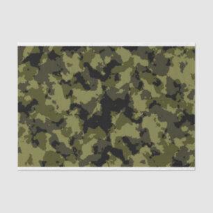 Papier Mousseline Style militaire camouflage
