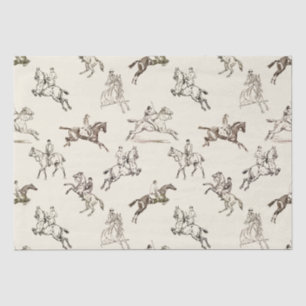 Papier Mousseline Style moderne Beige Horseback Toile