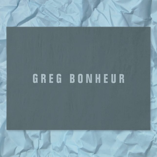 Papier Mousseline Style moderne Nom de recherche | gris bleu (Créateur téléchargé)