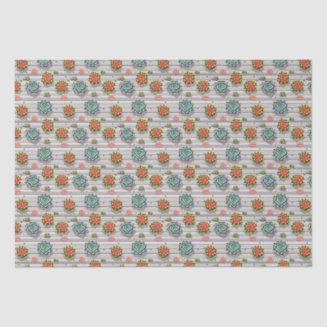 Papier Mousseline Succulentes (Recto)