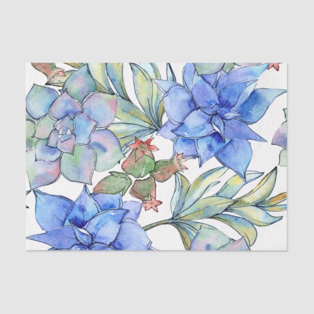 Papier Mousseline Succulents (Recto)