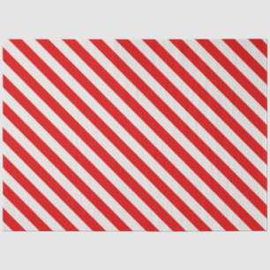 Papier Mousseline Sucre de canne Rouge Blanc rayures Noël