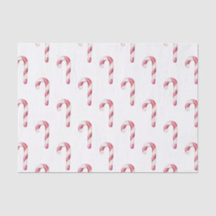 Papier Mousseline Sucres de canne de menthe blanche rouge