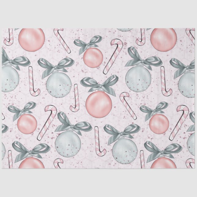 Papier Mousseline Sucres de canne Ornements de Noël Vaches Noël (Recto)