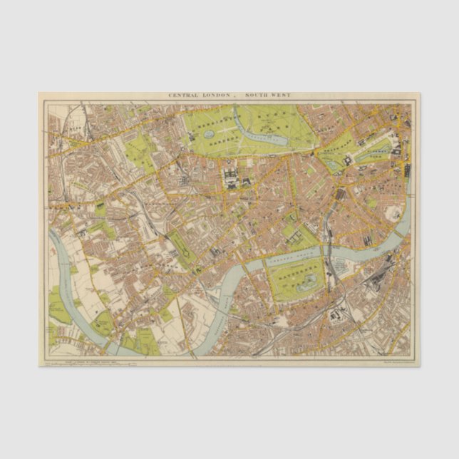 Papier Mousseline Sud-ouest de Londres (Recto)