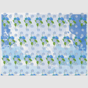 Papier Mousseline Summer Blue Design Series 7