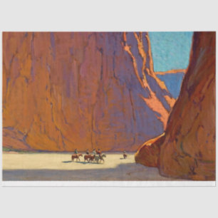 Papier Mousseline « Sunset Canyon de Chelly » par Edgar Payne
