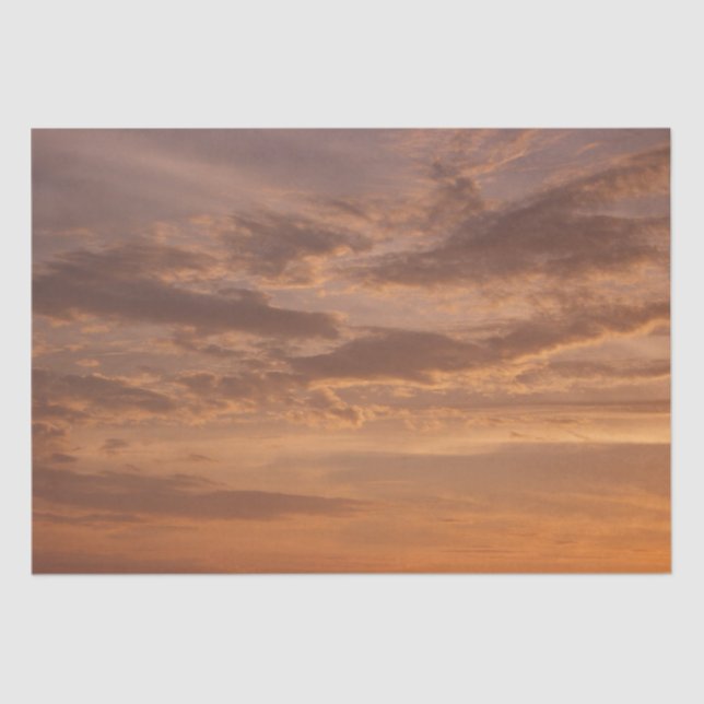 Papier Mousseline Sunset Clouds II Pastel Nature Abstraite (Recto)