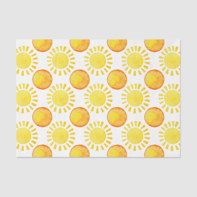 Papier Mousseline Sunshine (Design 20 série Jaune/Orange) (Recto)