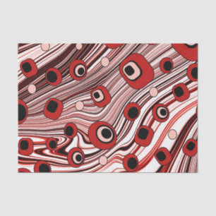 Papier Mousseline Super et Wavy Retro Liquid Swirl Cute