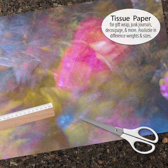 Papier Mousseline Superbes couleurs feuille d'automne Papier de tiss (Tissue paper for gift wrap and decoupage)