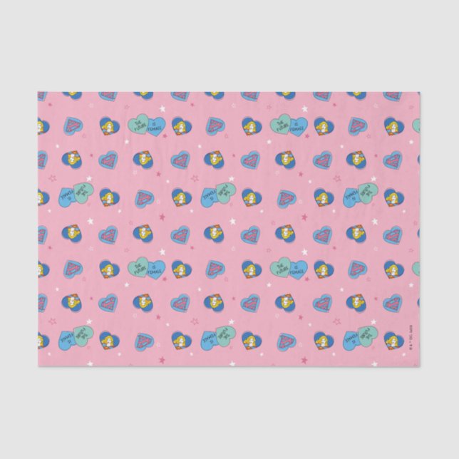 Papier Mousseline Supergirl hors de ce monde Retro Graphisme (Recto)