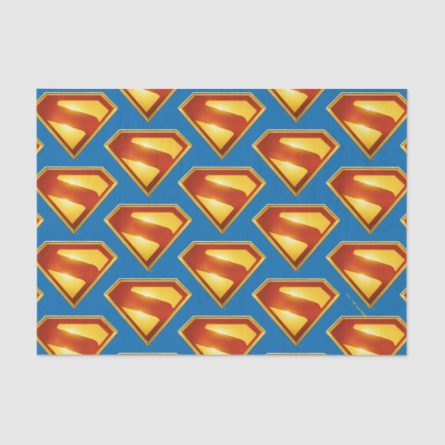 Papier Mousseline Superman Golden S Shield brillance (Recto)