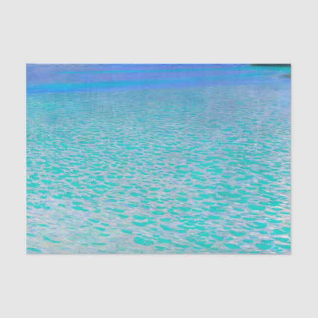 Papier Mousseline Sur le lac Attersee par Gustav Klimt (Recto)