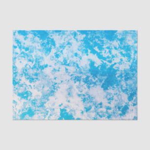 Papier Mousseline Surface de la planète de glace bleue et blanche