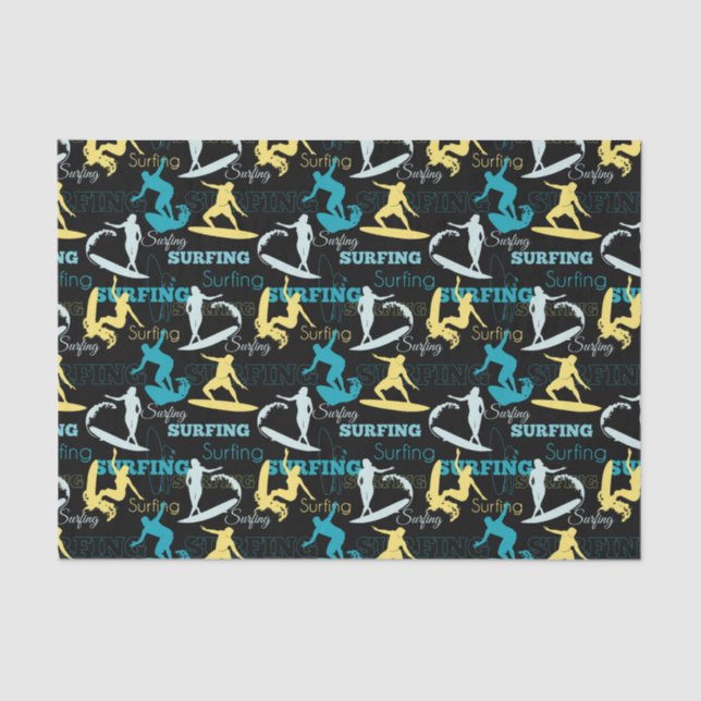 Papier Mousseline Surfs vers le haut (Recto)