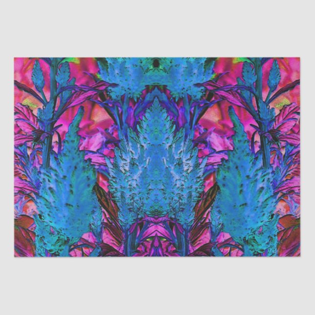 Papier Mousseline Surge Florescente rose (Recto)