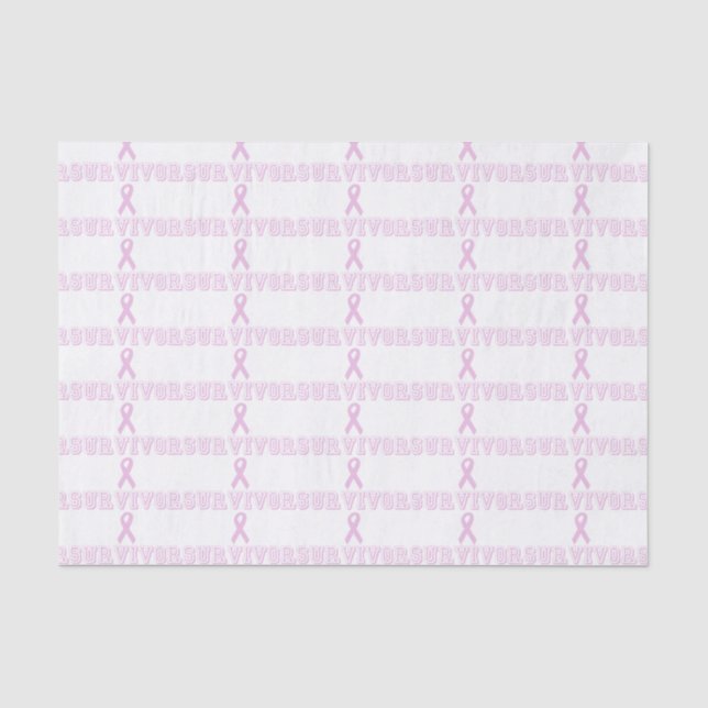 Papier Mousseline Survivant rose (Recto)