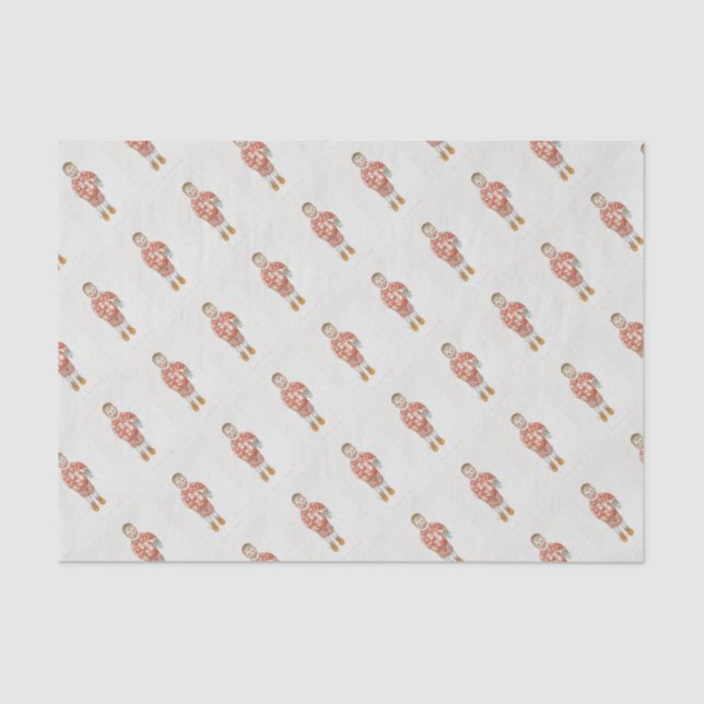 Papier Mousseline Sven avec Dala Horse et Chisel (Recto)