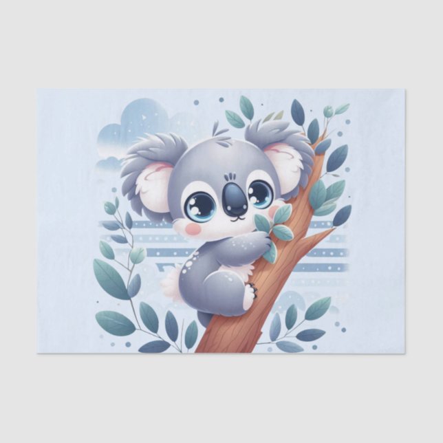 Papier Mousseline Sweet Baby Koala - Tissue Paper (Recto)