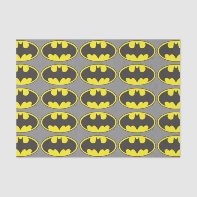 Papier Mousseline Symbole Batman | Logo Oval de chauve-souris (Recto)