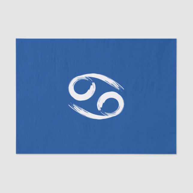 Papier Mousseline SYMBOLE CANCER Zodiaque Été Juin Juillet Astrologi (Recto)