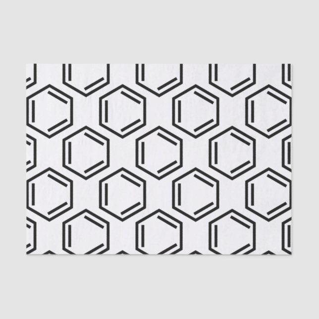PAPIER MOUSSELINE SYMBOLE D'ANNEAU BENZENE (Recto)