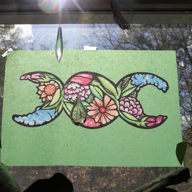 Papier Mousseline Symbole de la lune triple (Créateur téléchargé)