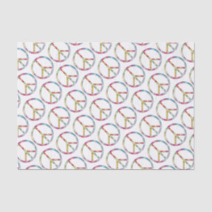 Papier Mousseline SYMBOLE DE PAIX Coloré