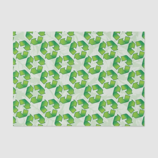 Papier Mousseline Symbole de recyclage (Recto)