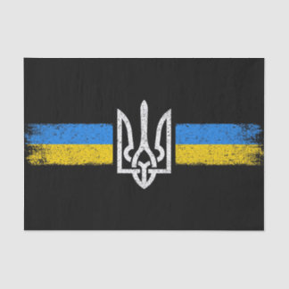 Papier Mousseline SYMBOLE DU Drapeau Ukraine