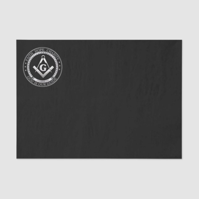 Papier Mousseline Symbole franc-maçonnerie (Recto)
