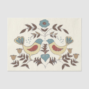 Papier Mousseline SYMBOLE Hex Amish néerlandais Pennsylvanie Bird Am