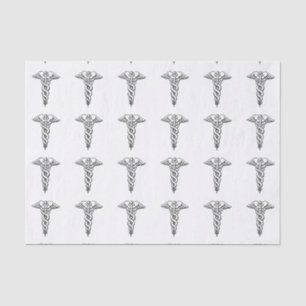 Papier Mousseline Symbole Médicale de Caduceus