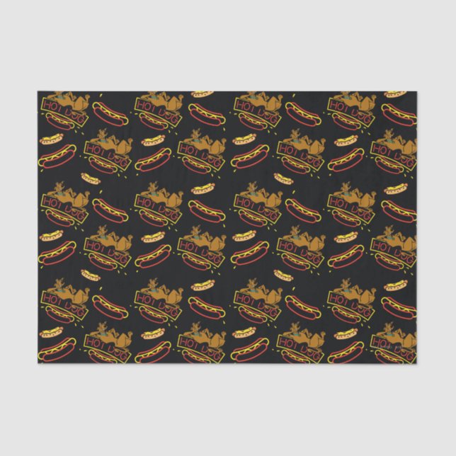 Papier Mousseline Symbole néo-chien de Scooby Doo Hot Dog (Recto)