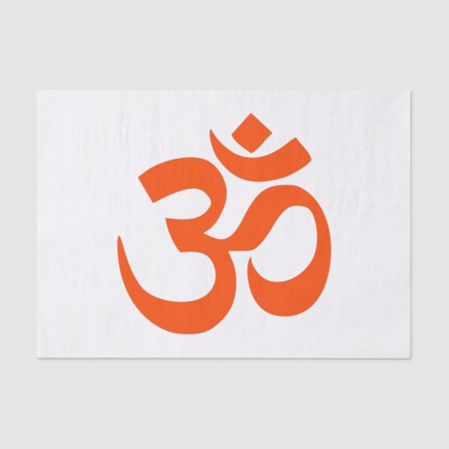 Papier Mousseline Symbole Om indien (Recto)