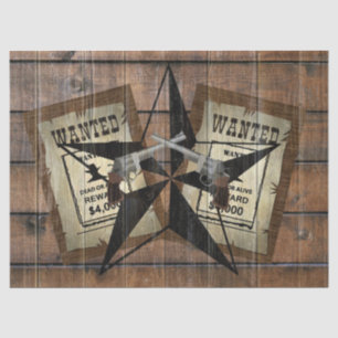 Papier Mousseline SYMBOLE Recherché Russe Texas Star Western Double 