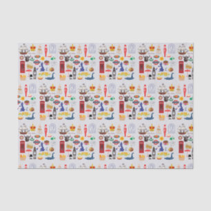 Papier Mousseline Symboles britanniques