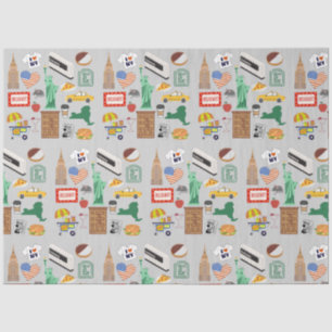 Papier Mousseline Symboles de New York